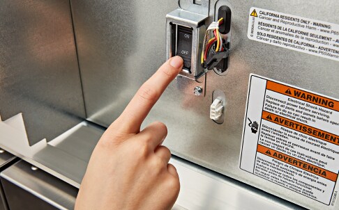 Pressing ON/OFF Power Switch